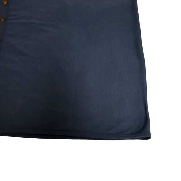 42 Pops Women Blue Neck Infinity Scarf Convertible Brass Snaps Women's One Size - Picture 9 of 14